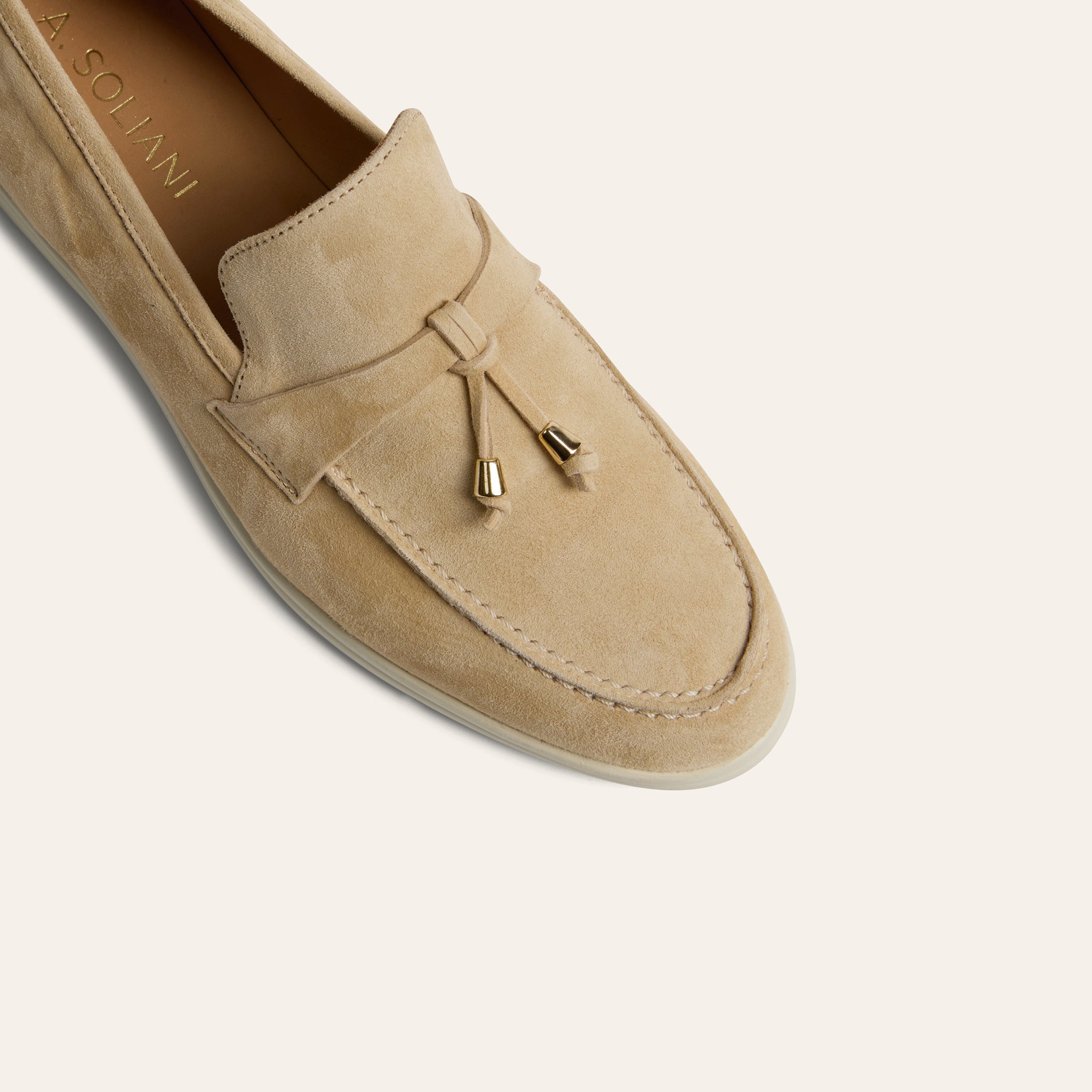 Lisa Tassels- Sand Suede