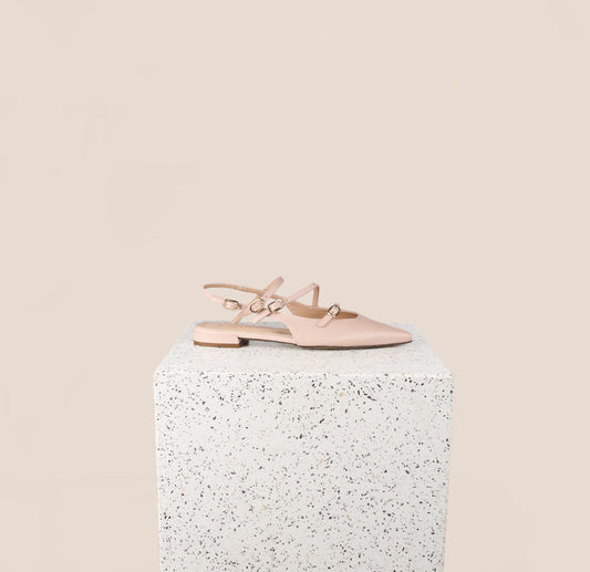 Olbia Blush Flats with buckles