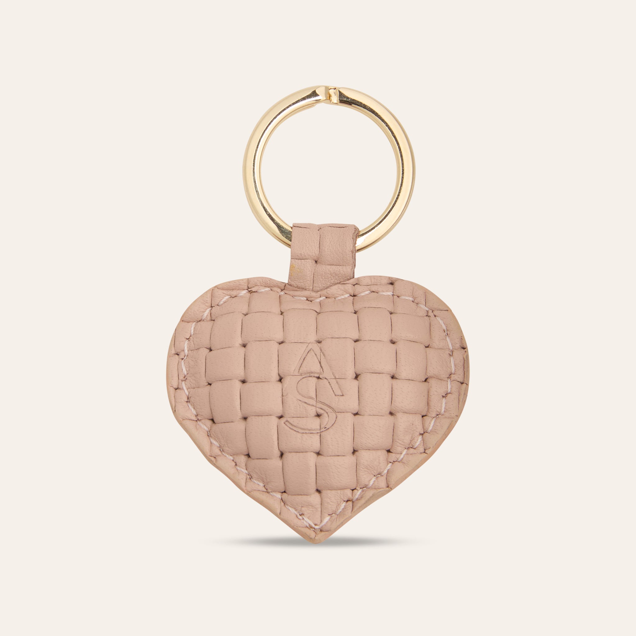 Heart Keychain - Blush Cassette