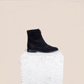 Load image into Gallery viewer, Roma Zip-Up Ankle Boot - Black Suede
