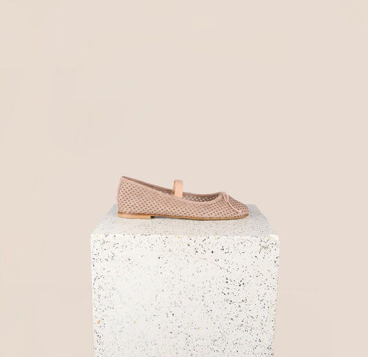 Nude Mary Jane Ballet Flats