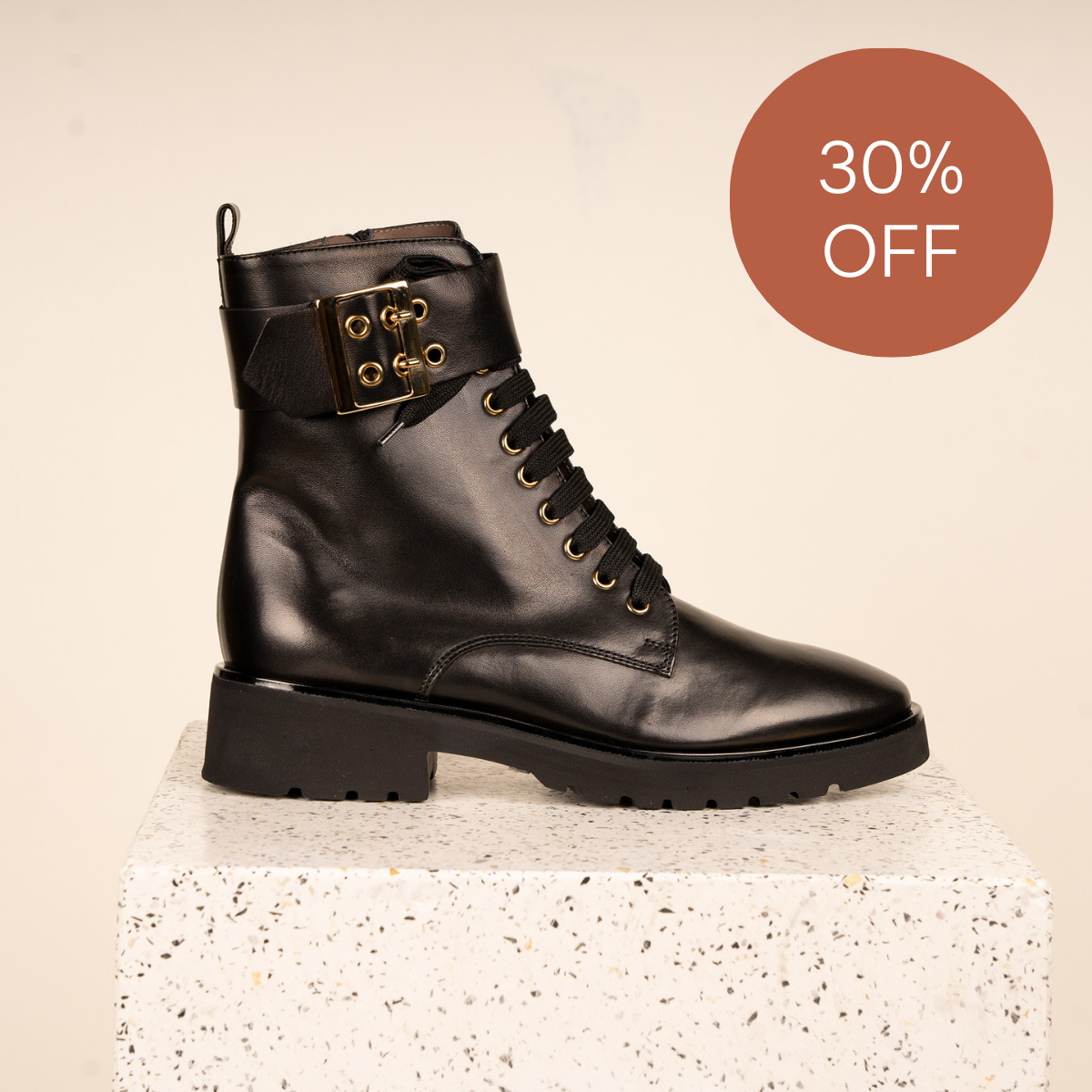 Leather top boots sale