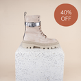 Load image into Gallery viewer, Atina - Oat Suede SAMPLE SALE - FINAL SALE
