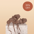 Load image into Gallery viewer, Doria - Taupe Nappa Sandals SAMPLE SALE - FINAL SALE
