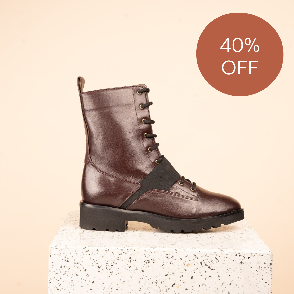 Pila Wine Calf Leather SAMPLE SALE FINAL SALE A. Soliani