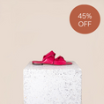 Load image into Gallery viewer, Lido - Fuchsia Nappa Sandals SAMPLE SALE - FINAL SALE
