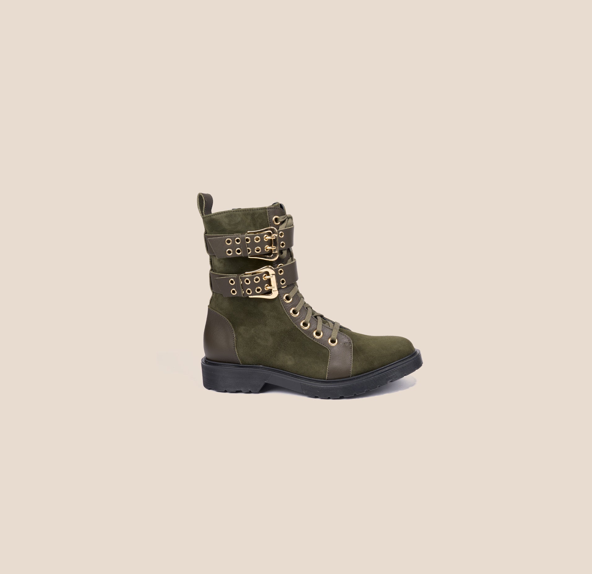 Savona - Army Green Suede