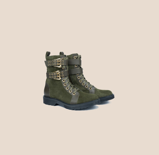 Savona - Army Green Suede
