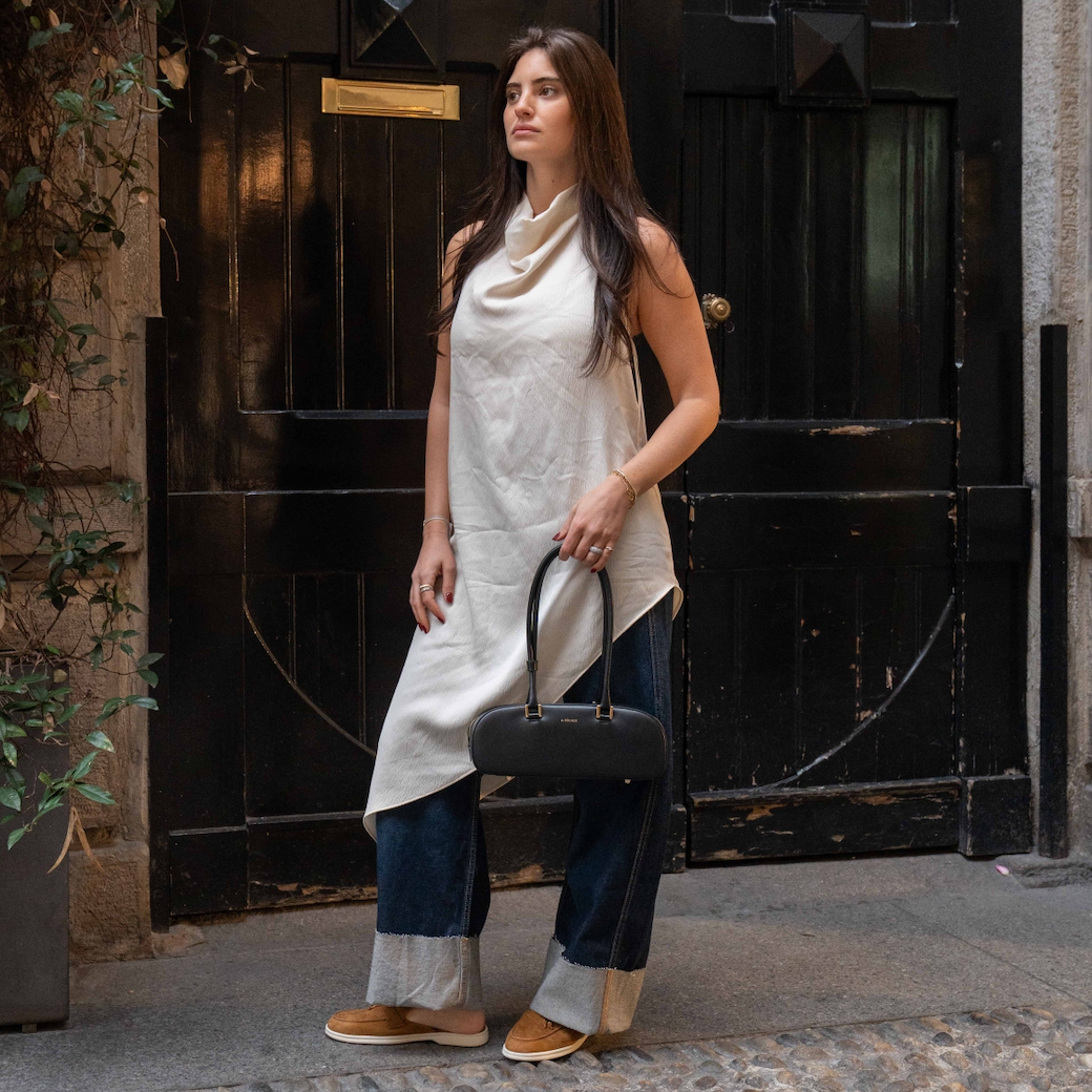 Lisa Slide Sneaker Tassels - Bronze Suede