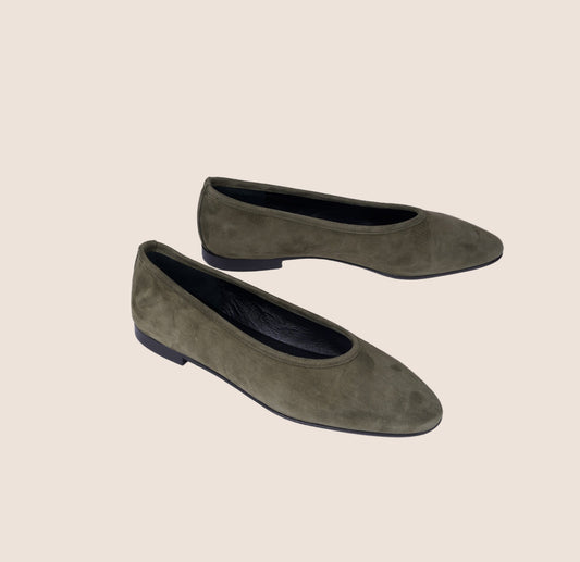 Siena - Army Green Suede