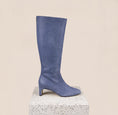 Load image into Gallery viewer, Womens Zip Up denim suede boots
