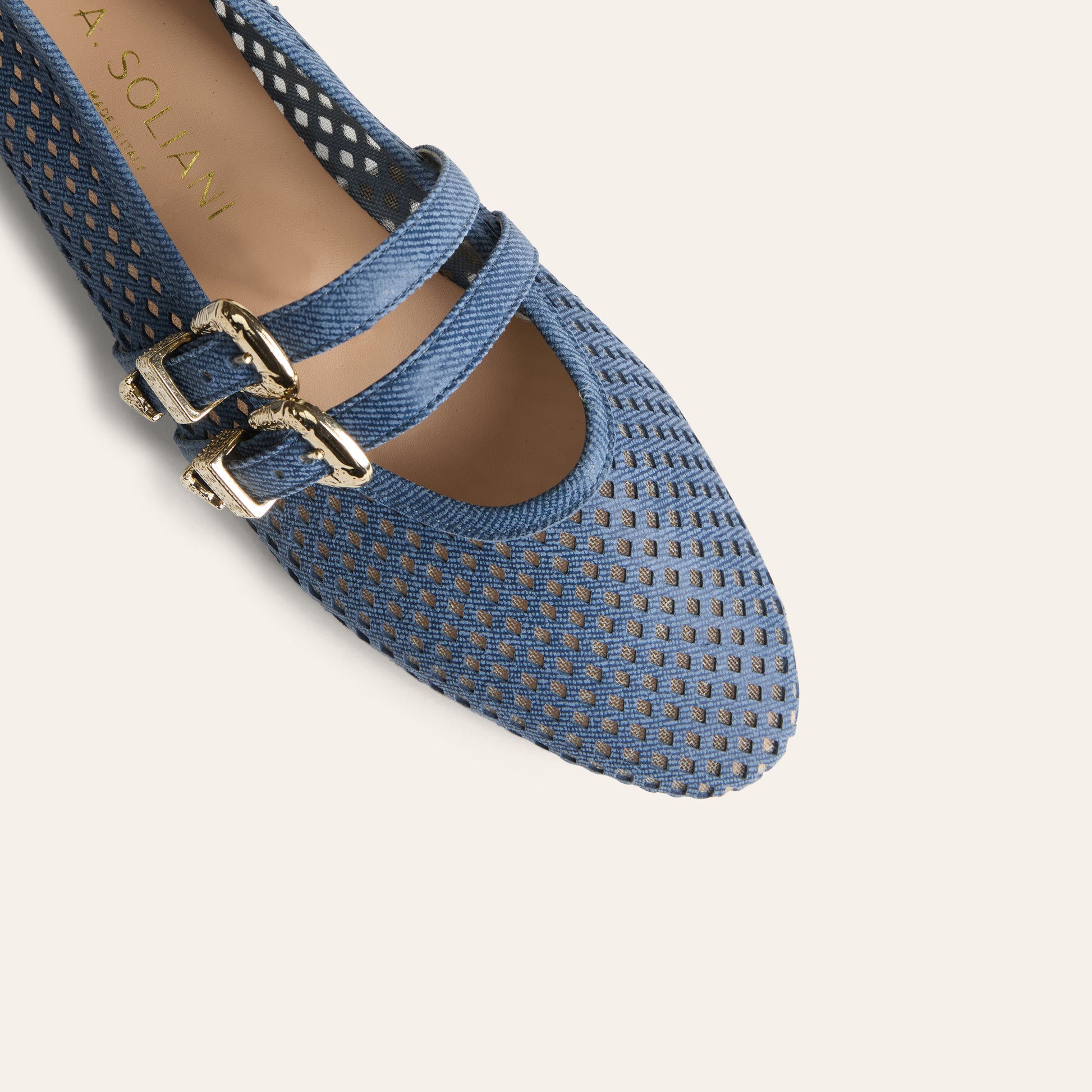 Udine - Perforated Dark Denim
