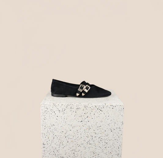 Udine Black Suede Side