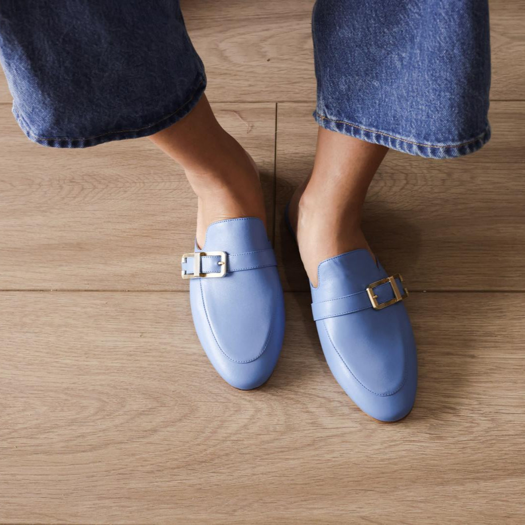 Alba Buckle - Bleu Faience