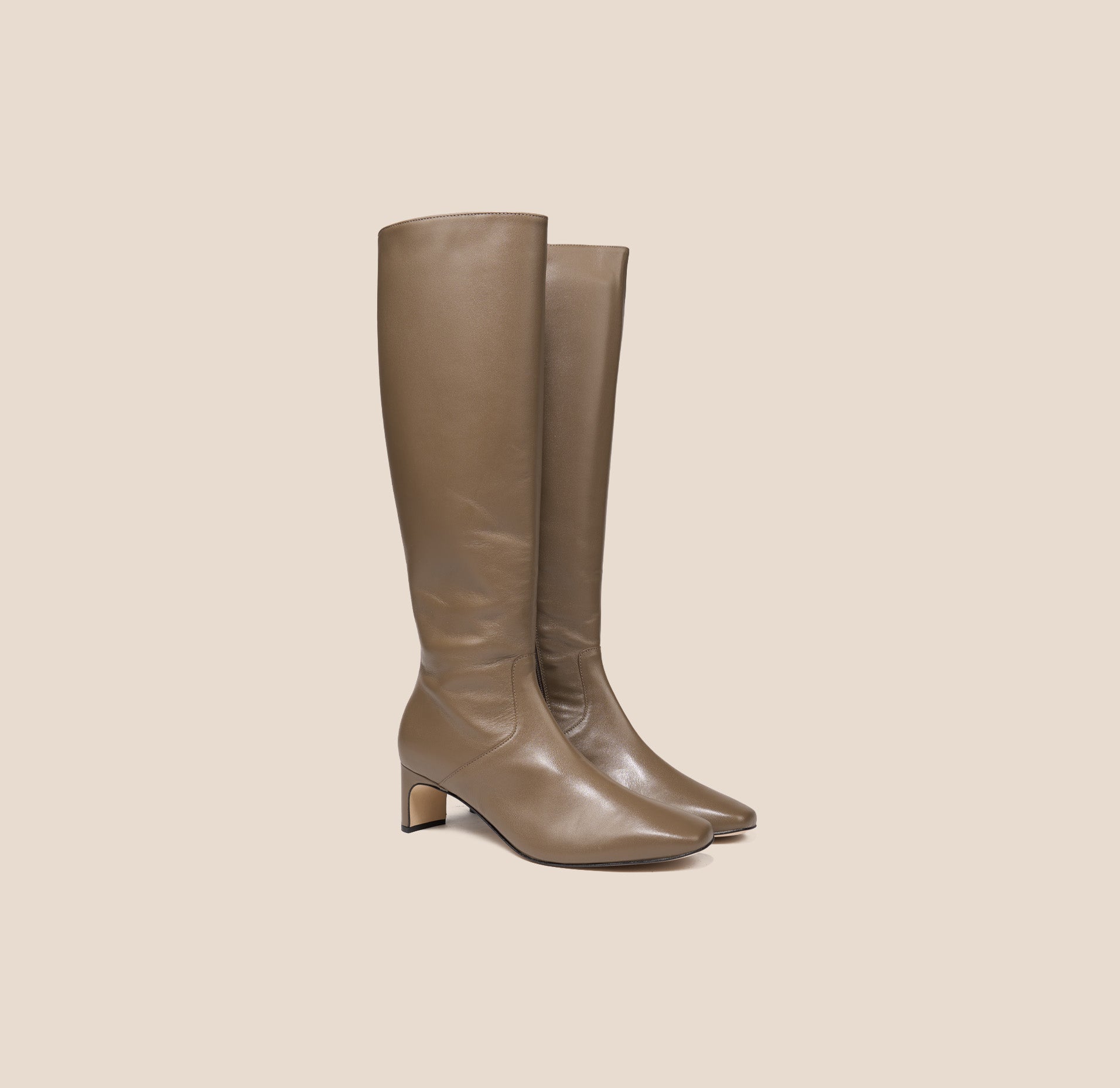 Stella - Dark Taupe Calf Leather