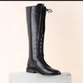 Load image into Gallery viewer, Milano Tall Black Leather Boots Zipper
