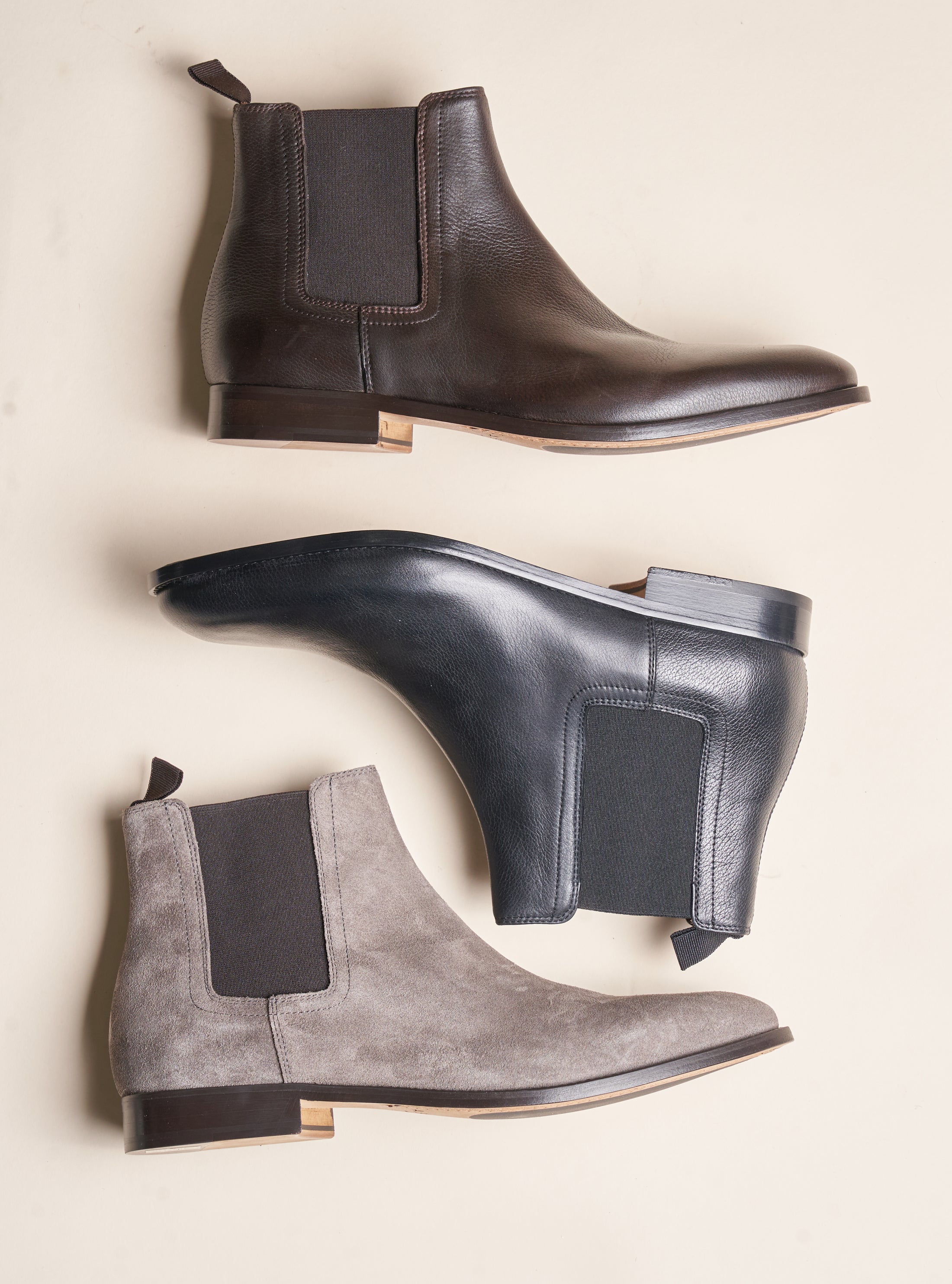 Lori - Men's Chelsea Boot Black Leather