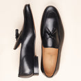Load image into Gallery viewer, Mirto - Men's Tassel Loafer Black Leather
