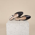 Load image into Gallery viewer, Capri Slingback In Black Front View
