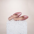 Load image into Gallery viewer, Capri Italian Leather Slingback in Dusty Rose
