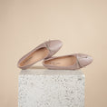 Load image into Gallery viewer, Como Italian Leather Ballet Flats in Poudre
