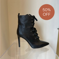 Load image into Gallery viewer, Black Pebble Boots SAMPLE SALE - FINAL SALE
