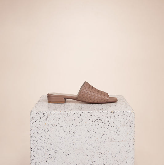 Fiore - Woven Leather Taupe