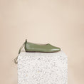 Load image into Gallery viewer, Imola Italian Leather Ballet Flats in Green
