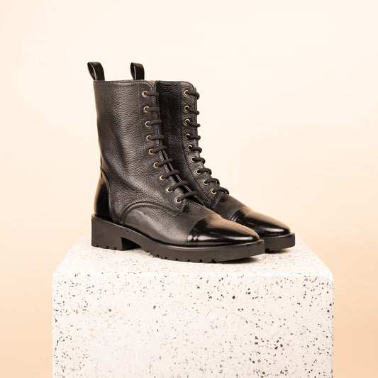 Lucca - Black Calf Leather SAMPLE SALE FINAL SALE