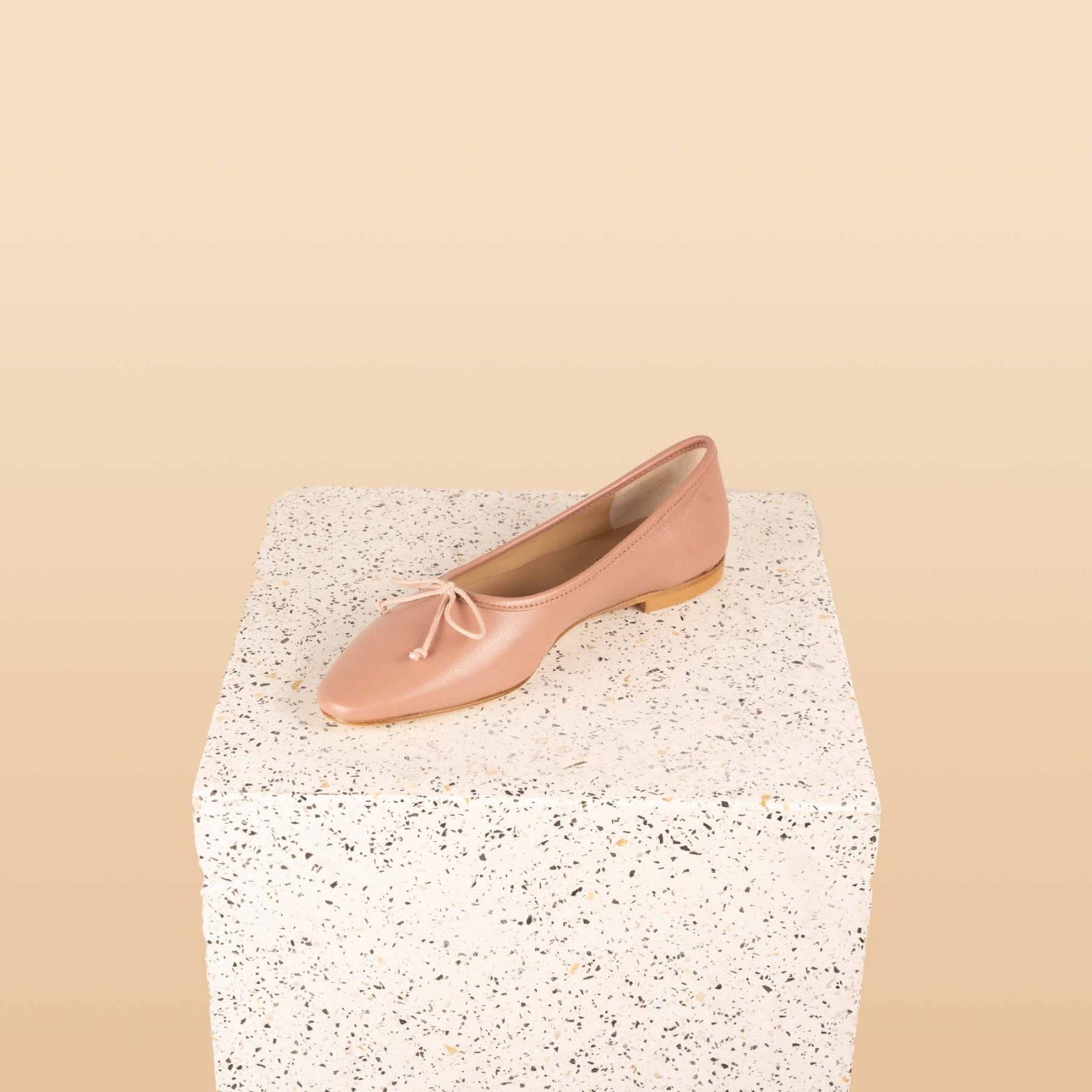 Pink Nude Leather Shoes for Women