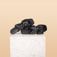 Load image into Gallery viewer, Rodi Black Leather Sandals
