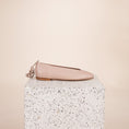 Load image into Gallery viewer, Scala Ballet Flats with Ties in Beige Nude Side Shot
