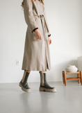 Load image into Gallery viewer, Monza Tall - Olive Calf Leather/Sand SAMPLE SALE - FINAL SALE
