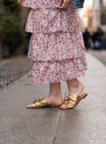Load image into Gallery viewer, Rodi Leather Gold Sandals
