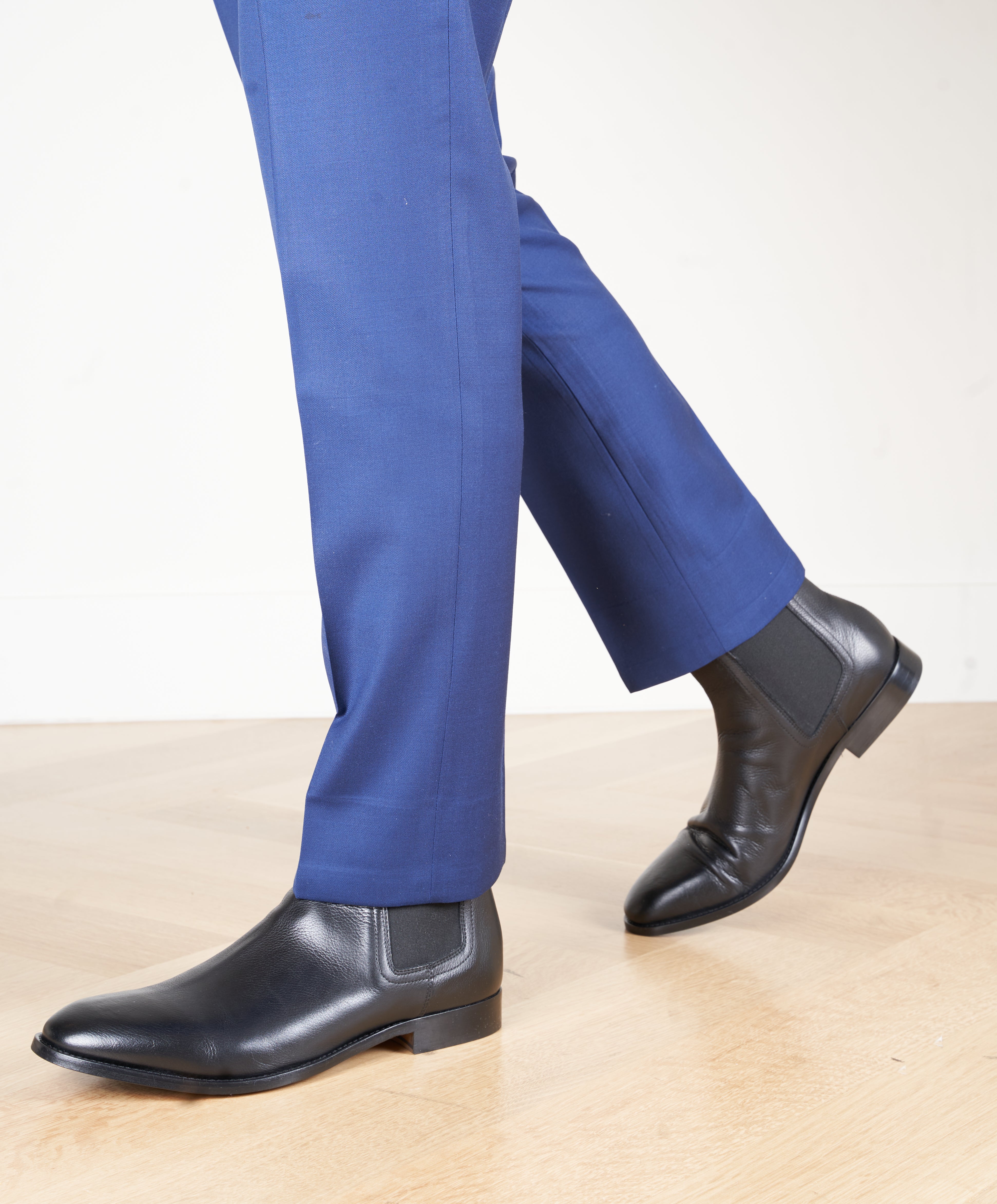 Blue suit sale chelsea boots