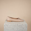 Load image into Gallery viewer, Como Nude Italian Leather Ballet Flats
