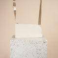 Load image into Gallery viewer, Leather crossover bag in Ivory

